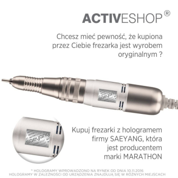 ActivShop SAEYANG FREZARKA MARATHON MIGHTY BIAŁA + SH20N